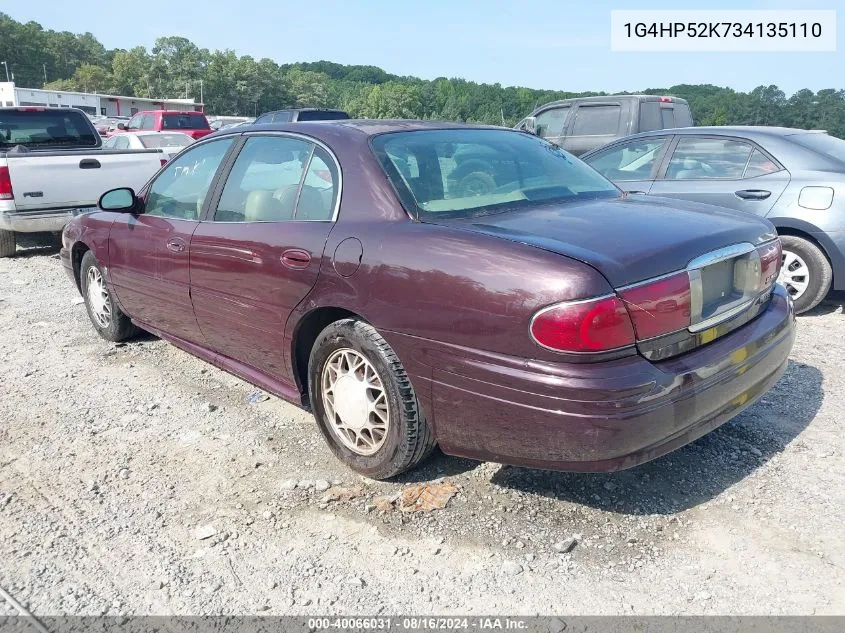 1G4HP52K734135110 2003 Buick Lesabre Custom