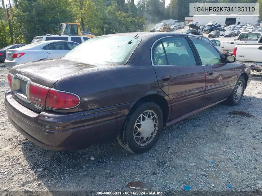 2003 Buick Lesabre Custom VIN: 1G4HP52K734135110 Lot: 40066031