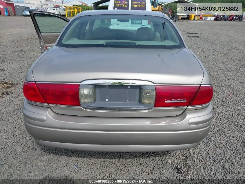 2003 Buick Lesabre Limited VIN: 1G4HR54K03U125882 Lot: 40108205