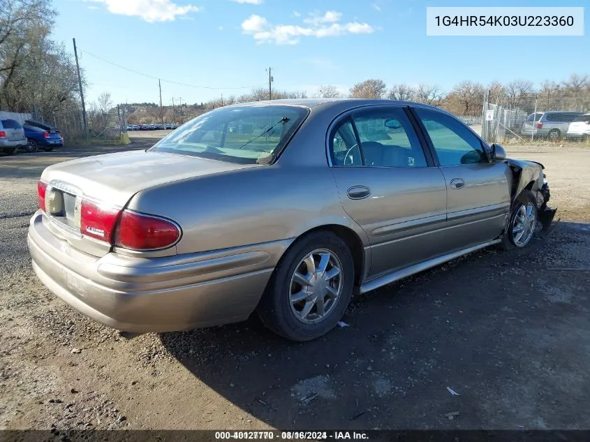 2003 Buick Lesabre Limited VIN: 1G4HR54K03U223360 Lot: 40127770