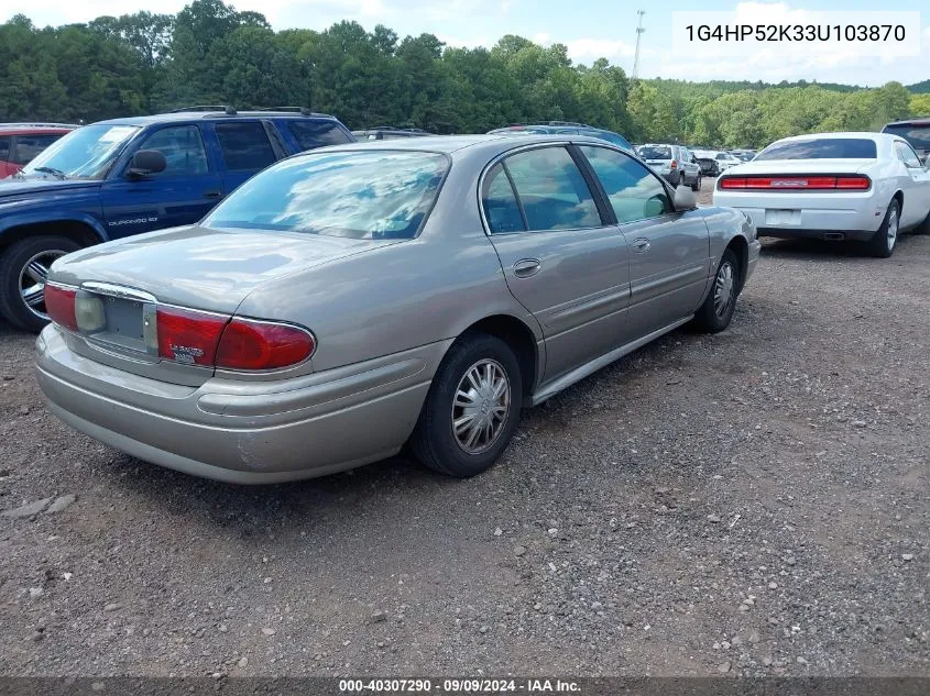 2003 Buick Lesabre Custom VIN: 1G4HP52K33U103870 Lot: 40307290