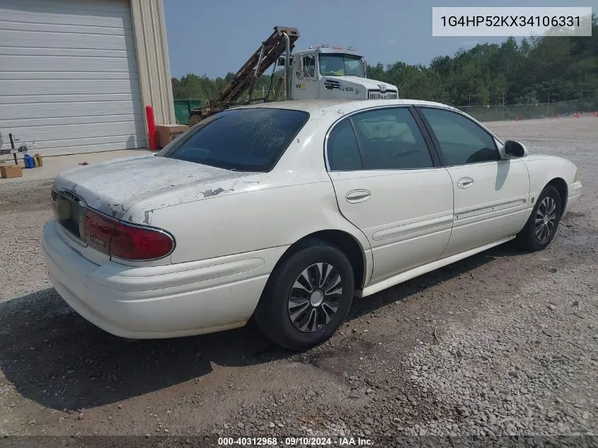 2003 Buick Lesabre Custom VIN: 1G4HP52KX34106331 Lot: 40312968