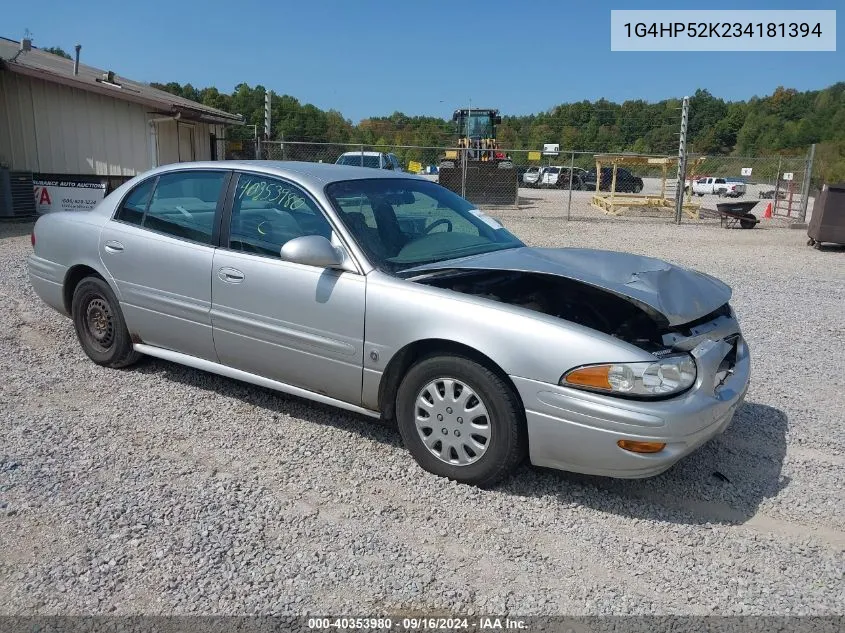 2003 Buick Lesabre Custom VIN: 1G4HP52K234181394 Lot: 40353980