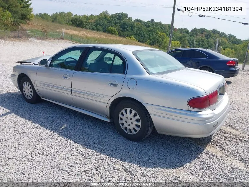 1G4HP52K234181394 2003 Buick Lesabre Custom