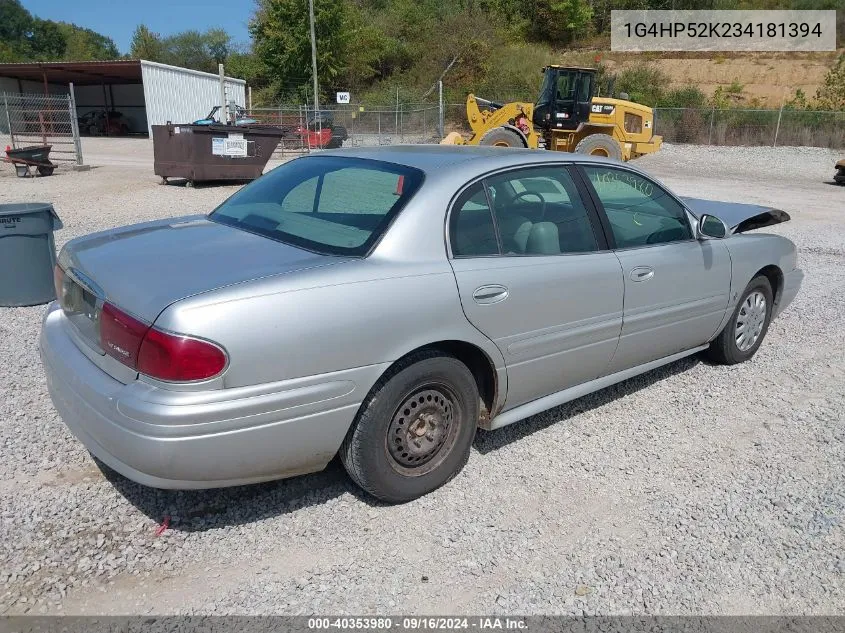 1G4HP52K234181394 2003 Buick Lesabre Custom