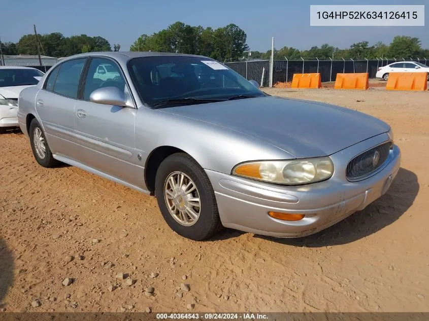 2003 Buick Lesabre Custom VIN: 1G4HP52K634126415 Lot: 40364543