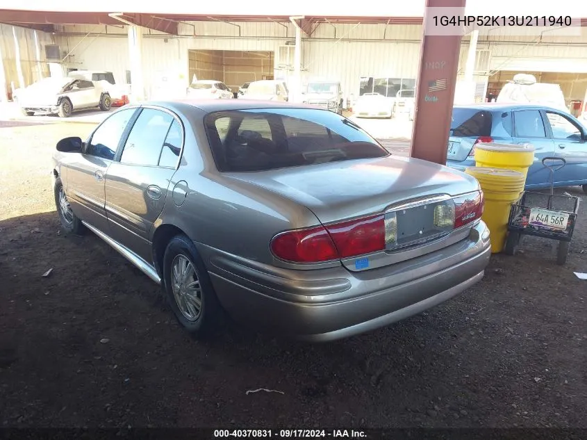 2003 Buick Lesabre Custom VIN: 1G4HP52K13U211940 Lot: 40370831