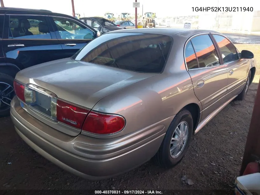 2003 Buick Lesabre Custom VIN: 1G4HP52K13U211940 Lot: 40370831