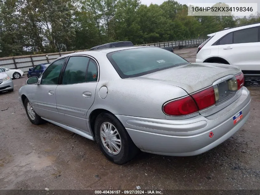 2003 Buick Lesabre Custom VIN: 1G4HP52KX34198346 Lot: 40436157