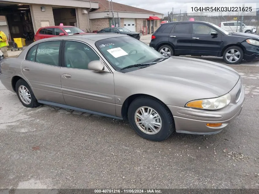 2003 Buick Lesabre Limited VIN: 1G4HR54K03U221625 Lot: 40751216