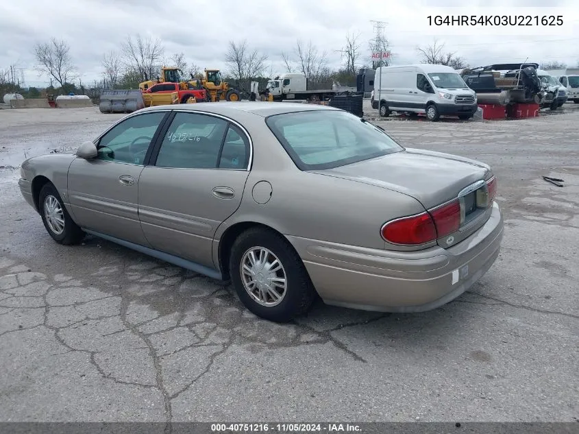 2003 Buick Lesabre Limited VIN: 1G4HR54K03U221625 Lot: 40751216