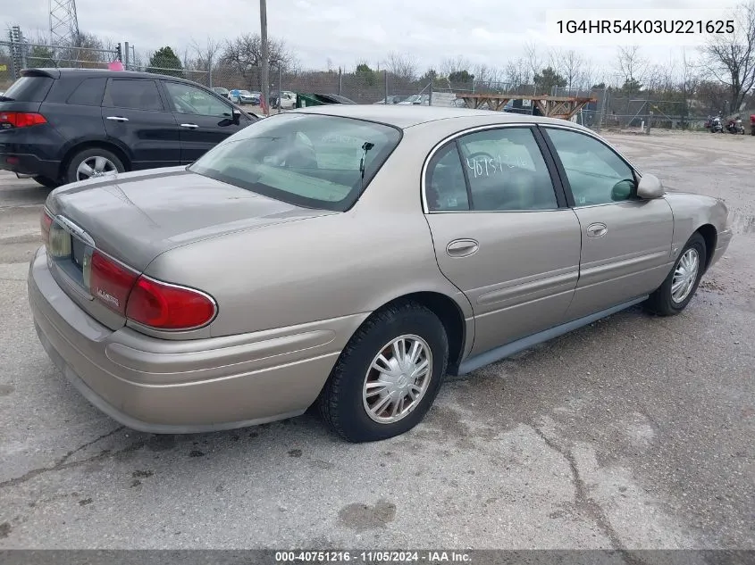 2003 Buick Lesabre Limited VIN: 1G4HR54K03U221625 Lot: 40751216