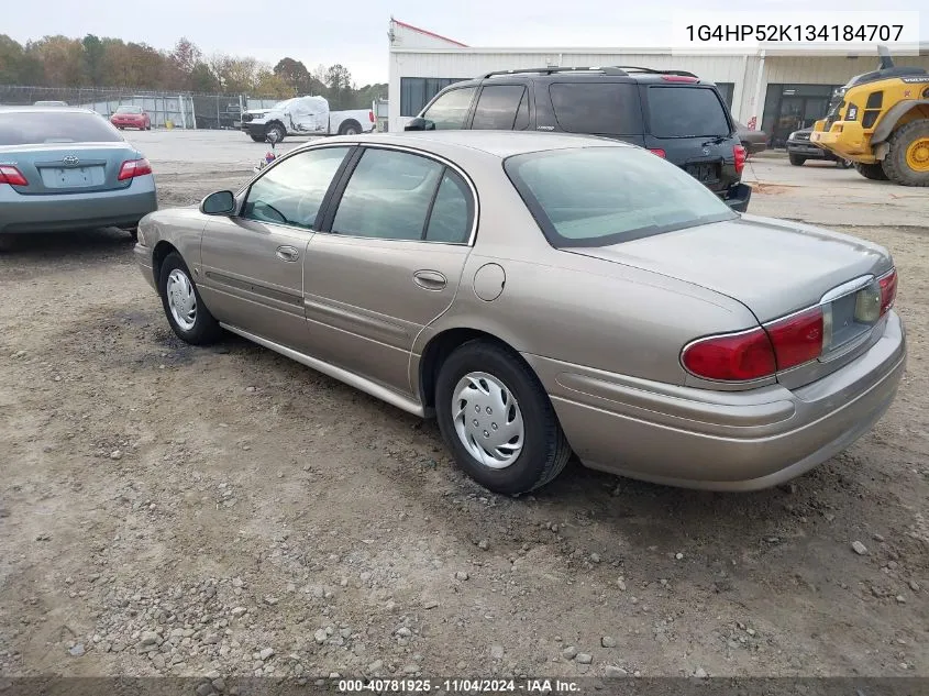 2003 Buick Lesabre Custom VIN: 1G4HP52K134184707 Lot: 40781925