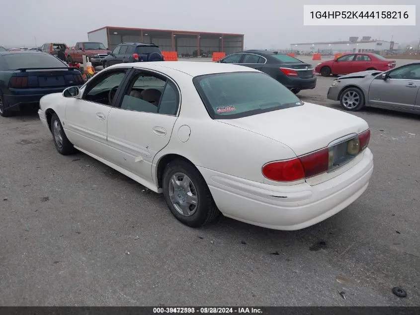 2004 Buick Lesabre Custom VIN: 1G4HP52K444158216 Lot: 39472593