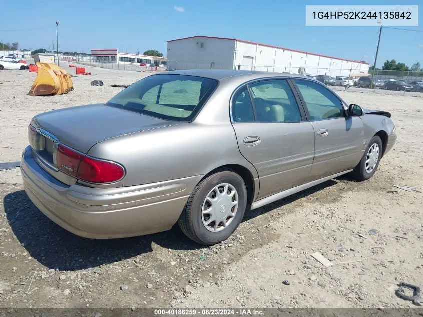 2004 Buick Lesabre Custom VIN: 1G4HP52K244135842 Lot: 40186259