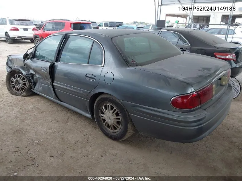 2004 Buick Lesabre Custom VIN: 1G4HP52K24U149188 Lot: 40204028