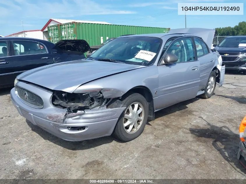 2004 Buick Lesabre Custom VIN: 1G4HP54K04U192490 Lot: 40288498