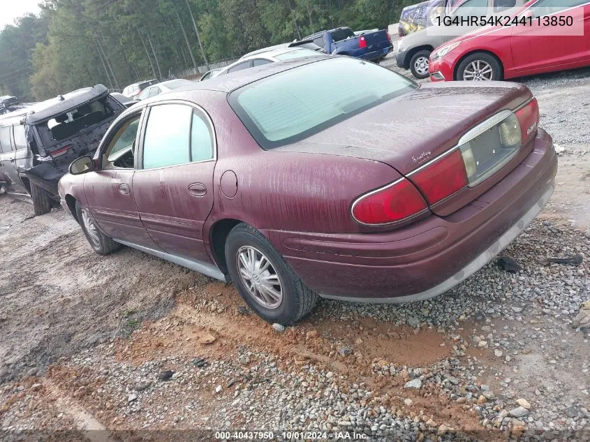 2004 Buick Lesabre Limited VIN: 1G4HR54K244113850 Lot: 40437950