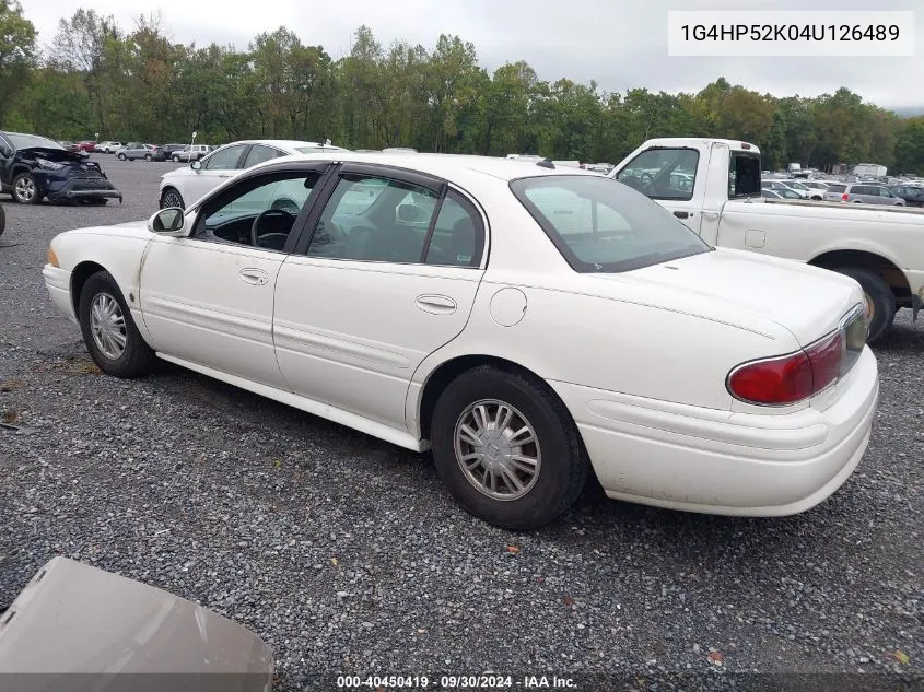 2004 Buick Lesabre Custom VIN: 1G4HP52K04U126489 Lot: 40450419