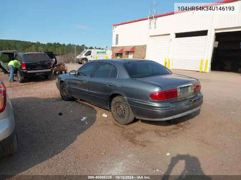 2004 Buick Lesabre Limited VIN: 1G4HR54K34U146193 Lot: 40595329