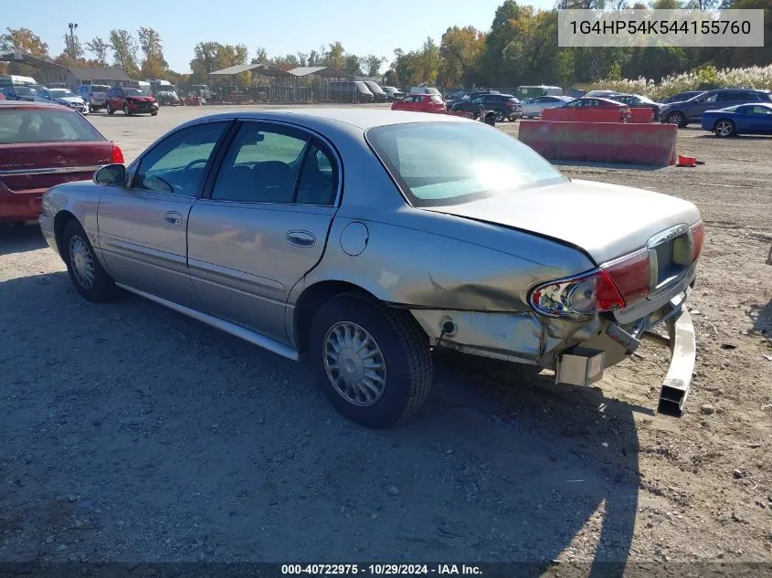 2004 Buick Lesabre Custom VIN: 1G4HP54K544155760 Lot: 40722975