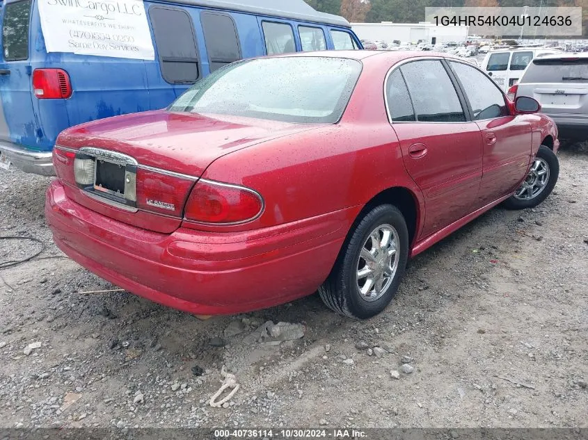 2004 Buick Lesabre Limited VIN: 1G4HR54K04U124636 Lot: 40736114