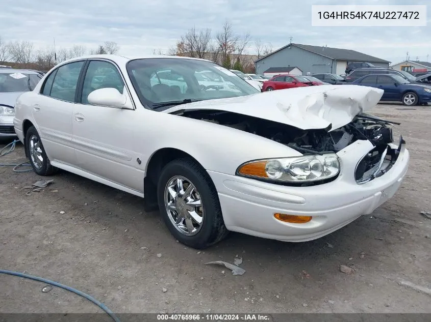 2004 Buick Lesabre Limited VIN: 1G4HR54K74U227472 Lot: 40765966