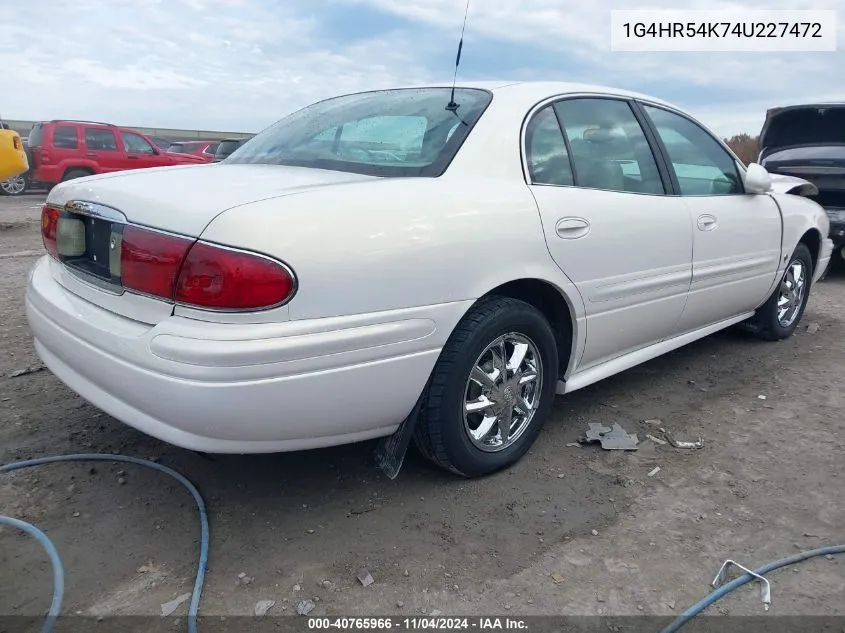 2004 Buick Lesabre Limited VIN: 1G4HR54K74U227472 Lot: 40765966