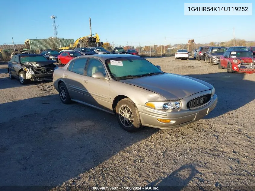 2004 Buick Lesabre Limited VIN: 1G4HR54K14U119252 Lot: 40799697