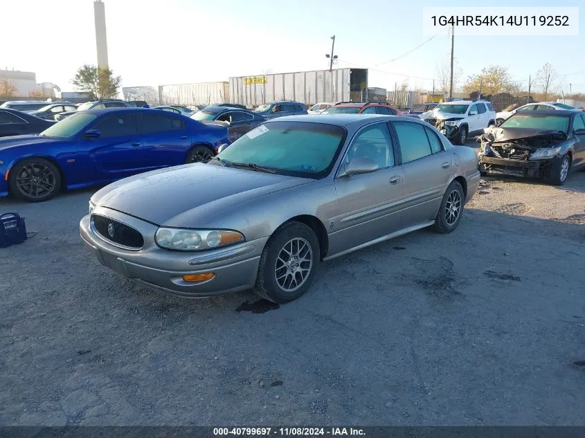 2004 Buick Lesabre Limited VIN: 1G4HR54K14U119252 Lot: 40799697