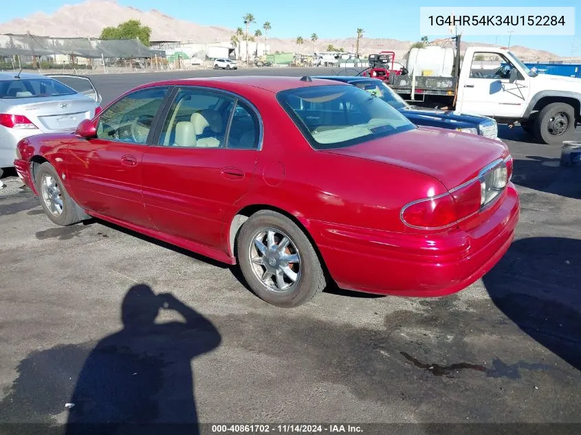 2004 Buick Lesabre Limited VIN: 1G4HR54K34U152284 Lot: 40861702