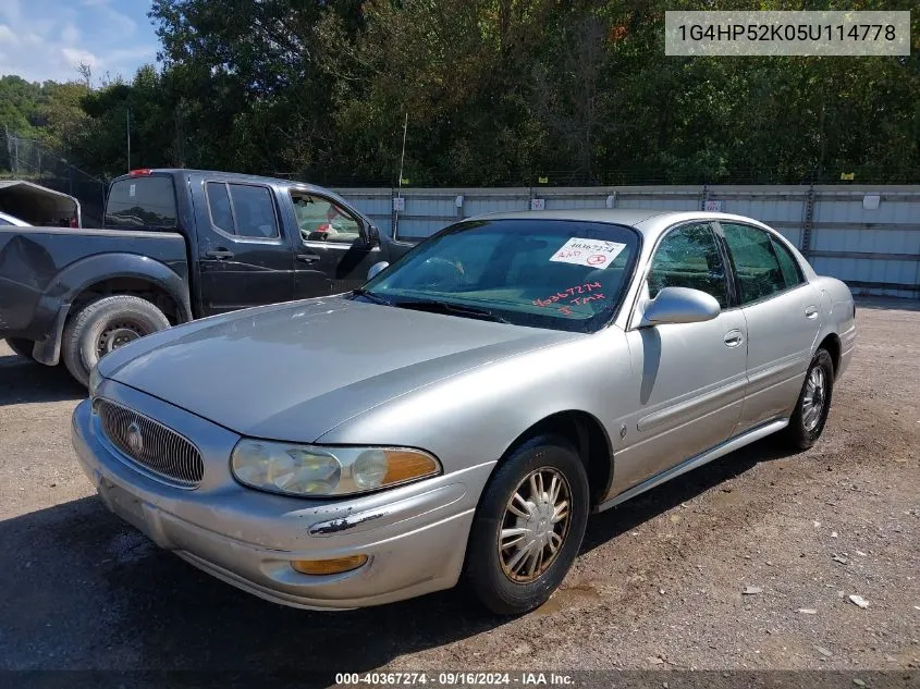 2005 Buick Lesabre Custom VIN: 1G4HP52K05U114778 Lot: 40367274