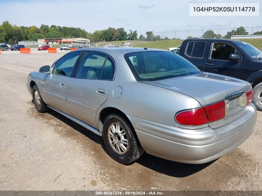 2005 Buick Lesabre Custom VIN: 1G4HP52K05U114778 Lot: 40367274