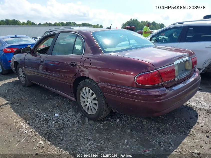 2005 Buick Lesabre Custom VIN: 1G4HP54K85U203978 Lot: 40433864