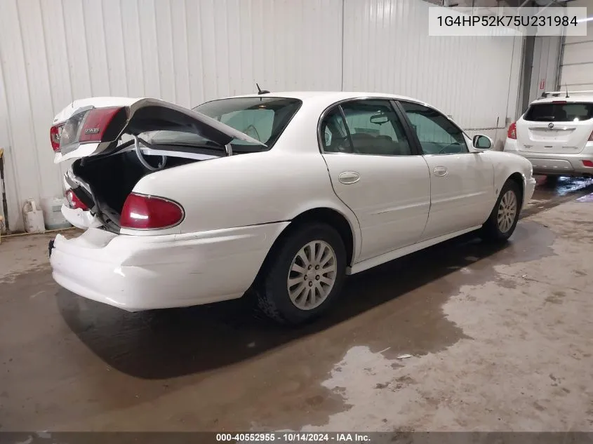 2005 Buick Lesabre Custom VIN: 1G4HP52K75U231984 Lot: 40552955