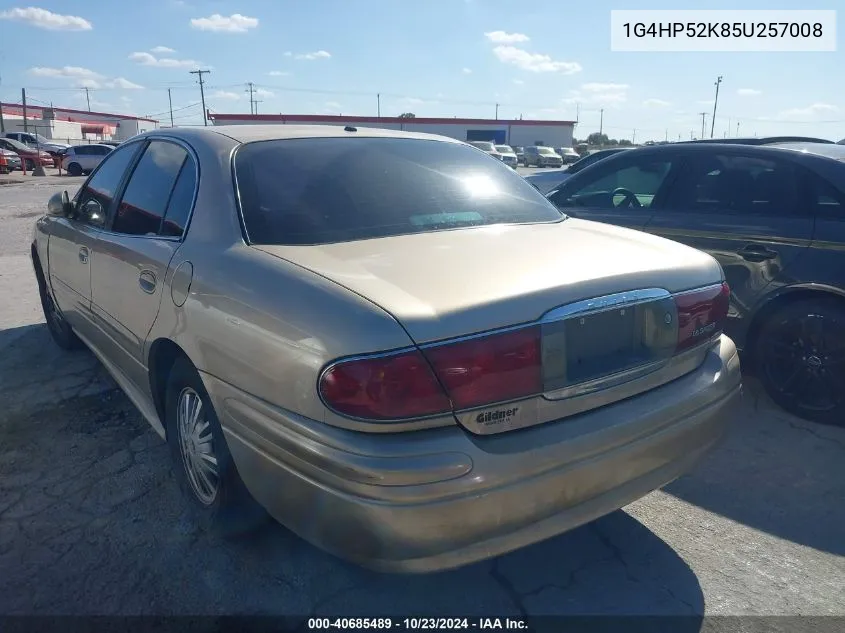 2005 Buick Lesabre Custom VIN: 1G4HP52K85U257008 Lot: 40685489