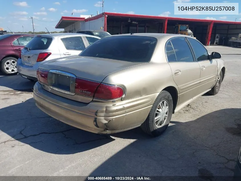 2005 Buick Lesabre Custom VIN: 1G4HP52K85U257008 Lot: 40685489