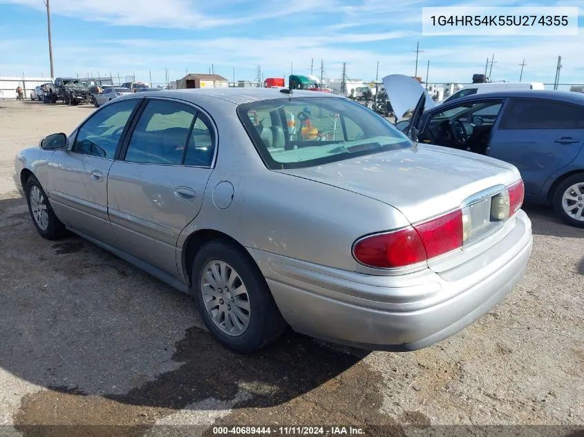 2005 Buick Lesabre VIN: 1G4HR54K55U274355 Lot: 40689444