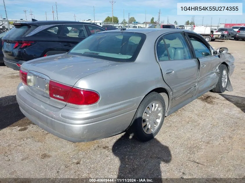 2005 Buick Lesabre VIN: 1G4HR54K55U274355 Lot: 40689444