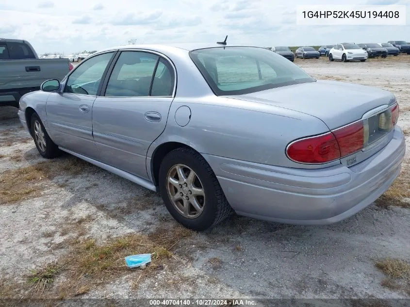 2005 Buick Lesabre Custom VIN: 1G4HP52K45U194408 Lot: 40704140