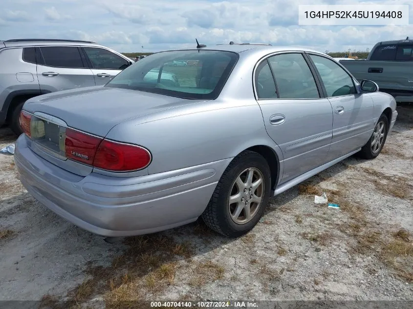 2005 Buick Lesabre Custom VIN: 1G4HP52K45U194408 Lot: 40704140