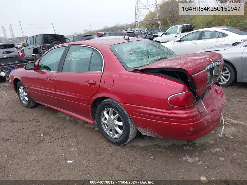 2005 Buick Lesabre Limited VIN: 1G4HR54K25U150947 Lot: 40770812