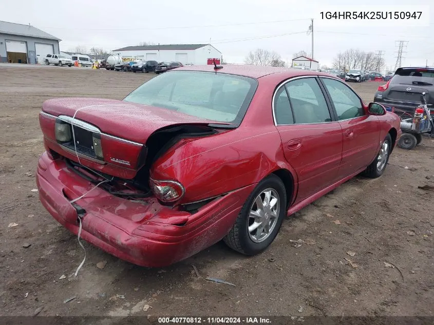 2005 Buick Lesabre Limited VIN: 1G4HR54K25U150947 Lot: 40770812