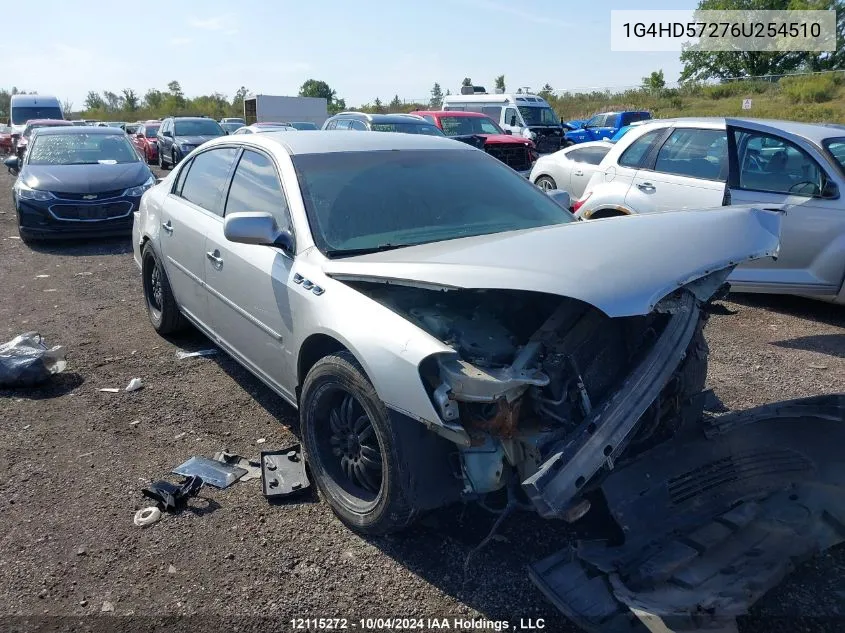 2006 Buick Lucerne VIN: 1G4HD57276U254510 Lot: 12115272