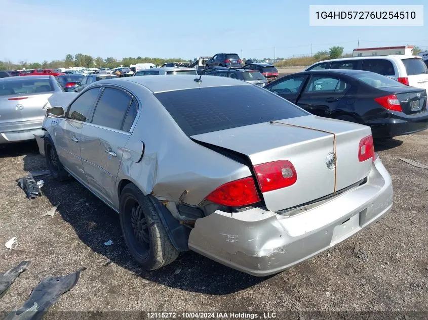 2006 Buick Lucerne VIN: 1G4HD57276U254510 Lot: 12115272