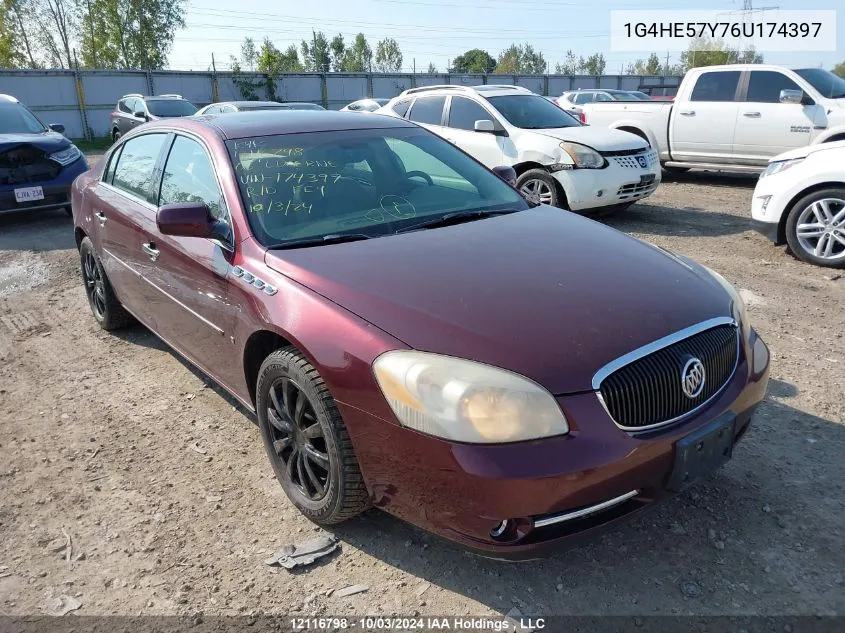 2006 Buick Lucerne Cxs VIN: 1G4HE57Y76U174397 Lot: 12116798