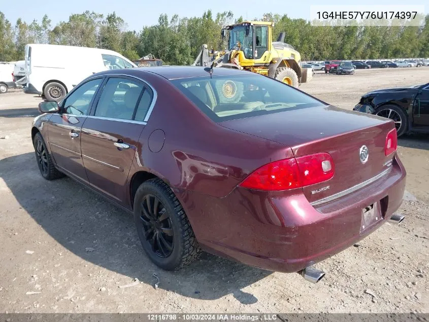 2006 Buick Lucerne Cxs VIN: 1G4HE57Y76U174397 Lot: 12116798