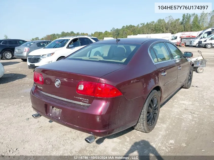 2006 Buick Lucerne Cxs VIN: 1G4HE57Y76U174397 Lot: 12116798