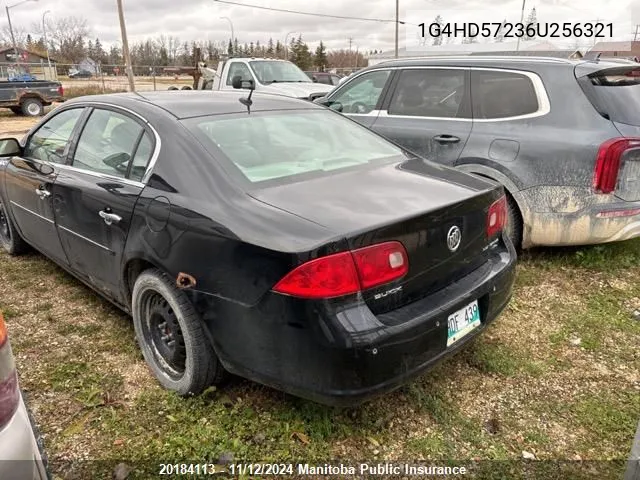 2006 Buick Lucerne Cxl V6 VIN: 1G4HD57236U256321 Lot: 20184113