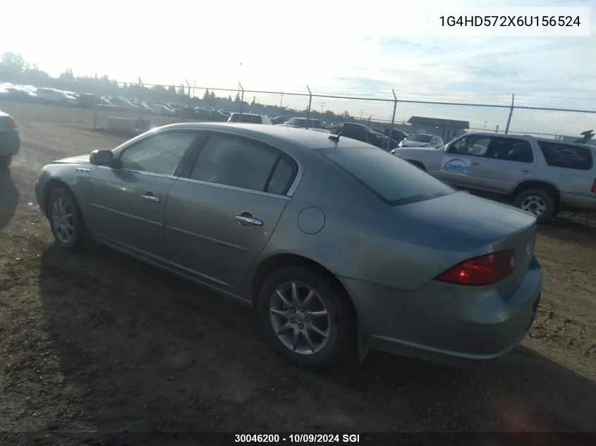 2006 Buick Lucerne Cxl VIN: 1G4HD572X6U156524 Lot: 30046200